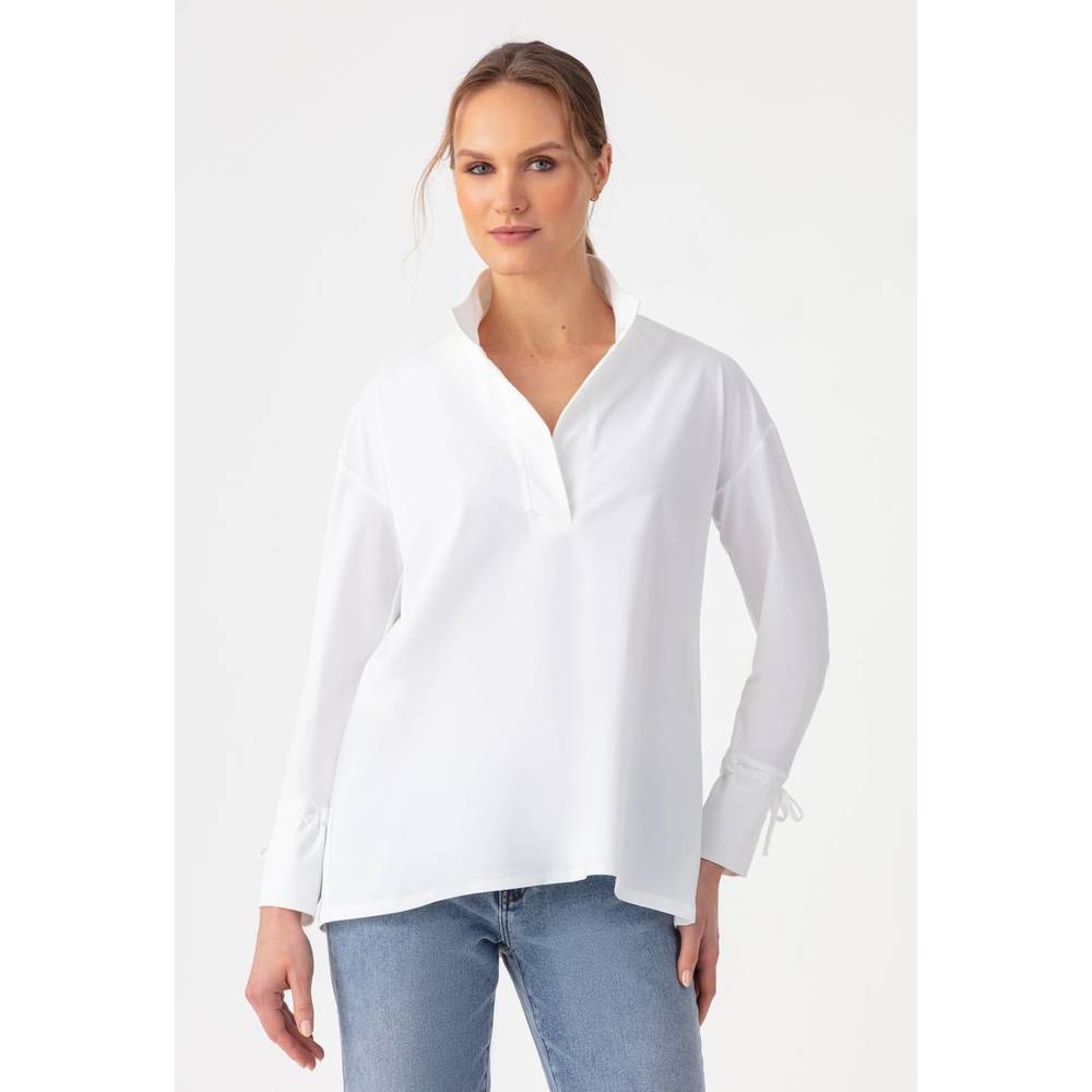 NEW INDIES women's chrissy blouse in white